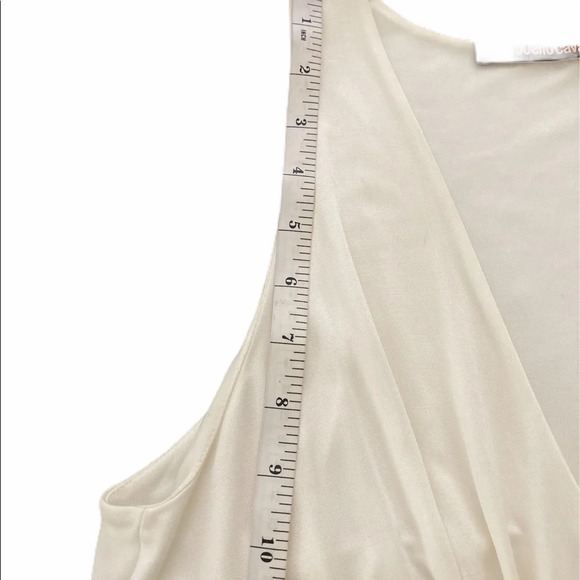 Roberto Cavalli Off White Sleeves Top Medium - Picture 9 of 11